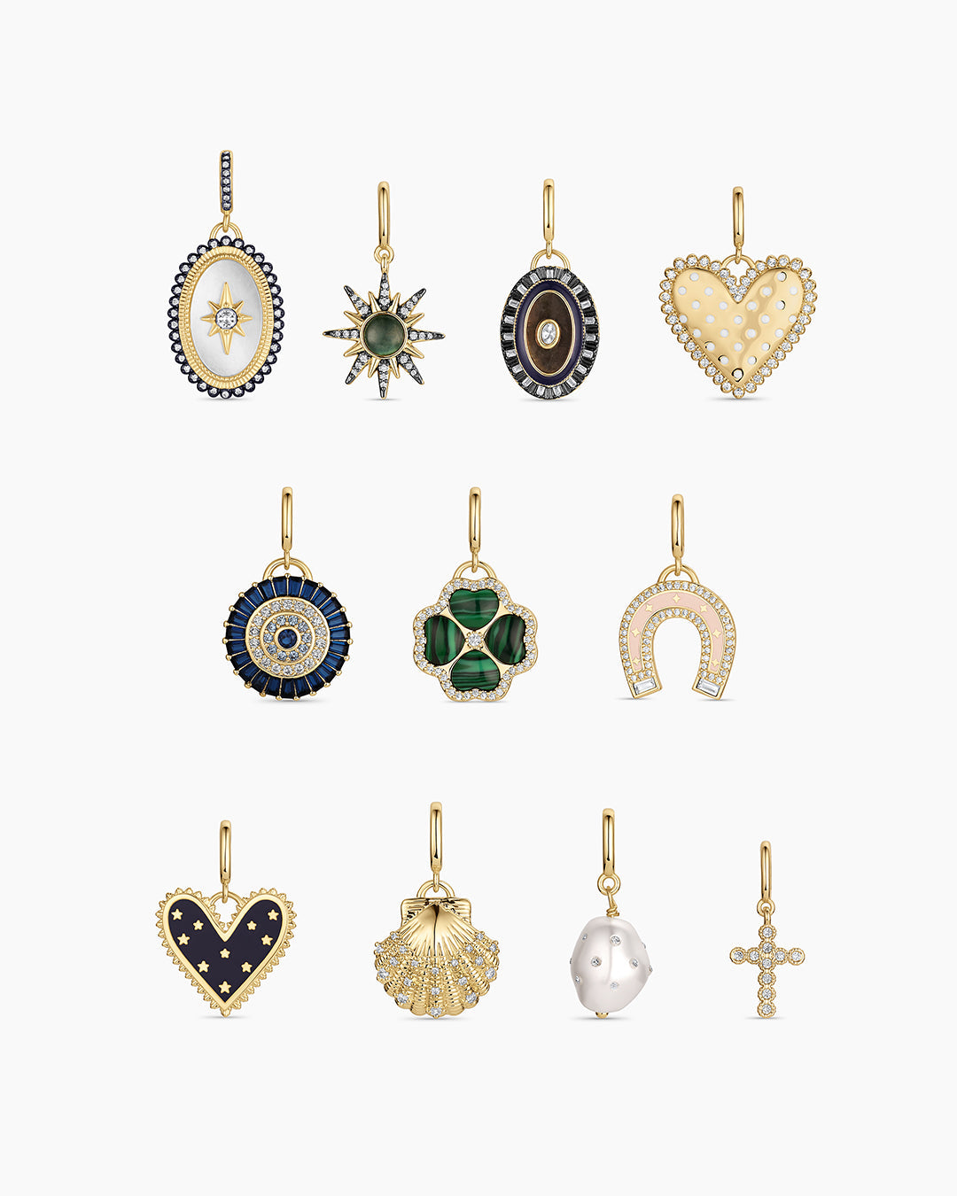 Shimmer Scallop Shell Parker Charm