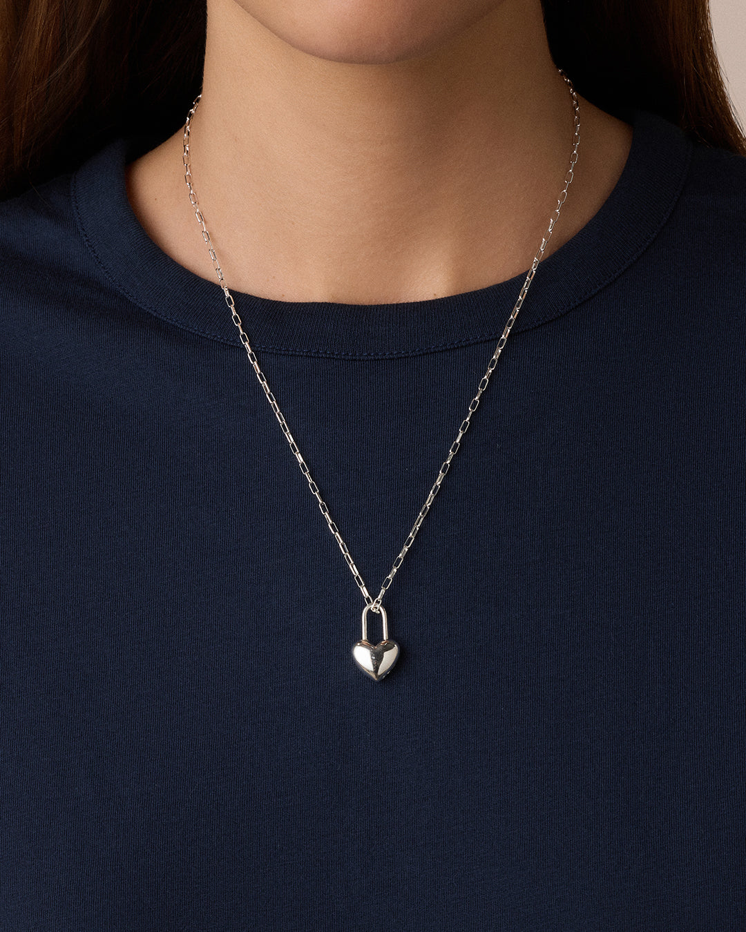 Heart Padlock Charm
