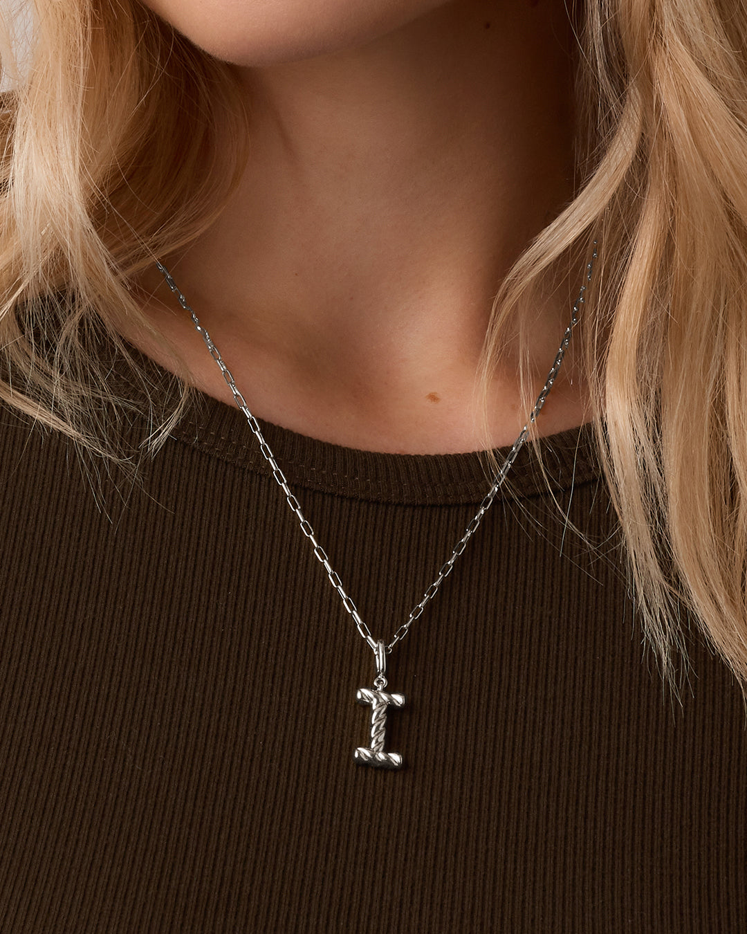 Crew Alphabet Statement Charm Necklace
