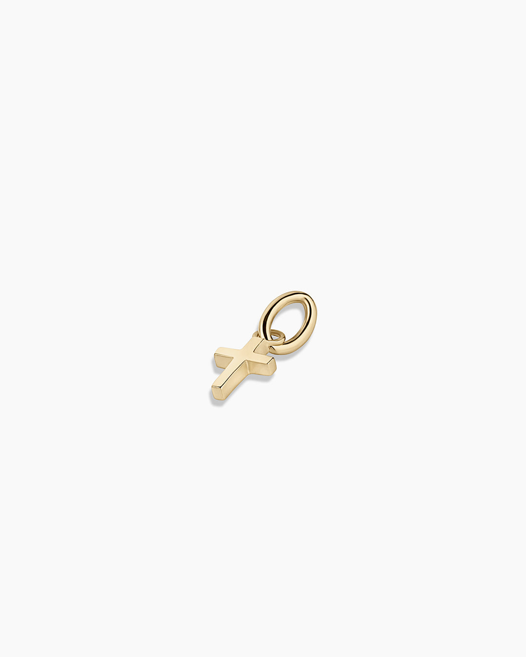 14K Gold Cross Charm