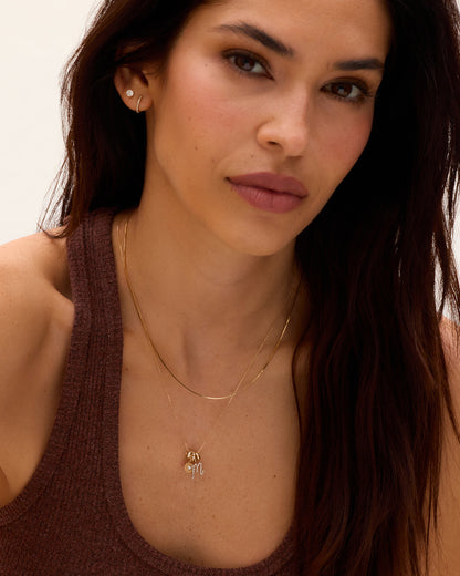 14K Gold Lou Halo Charm