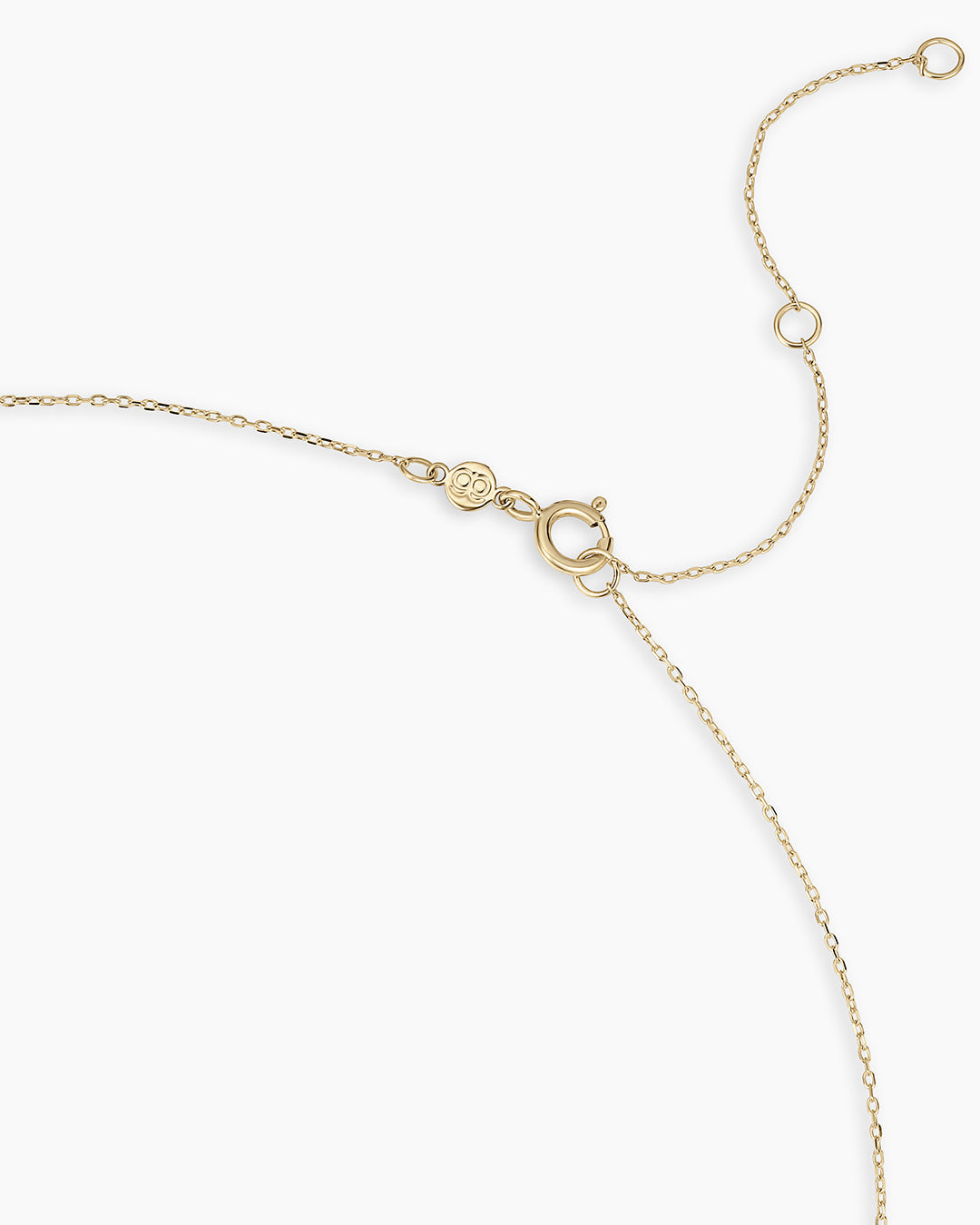 14K Gold Mama Halo Charm Necklace