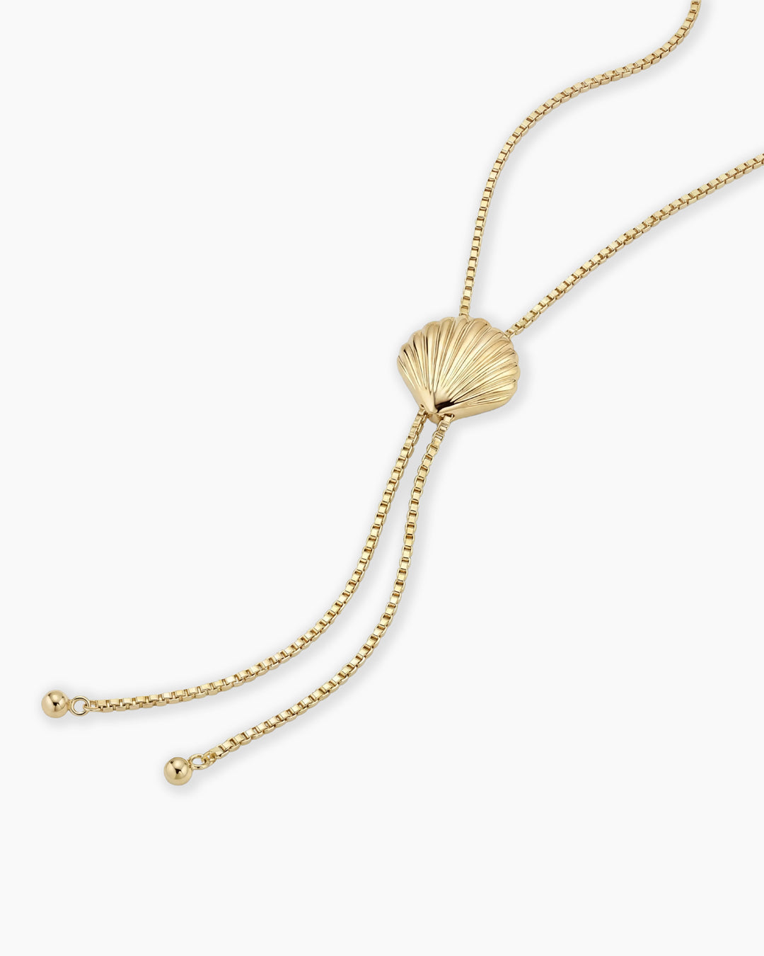 Scallop Bolo Necklace