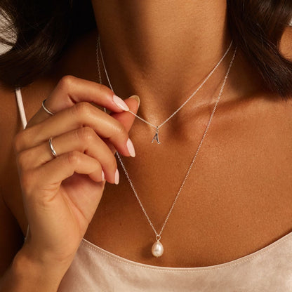 Silver Individual Curve Initial Charm