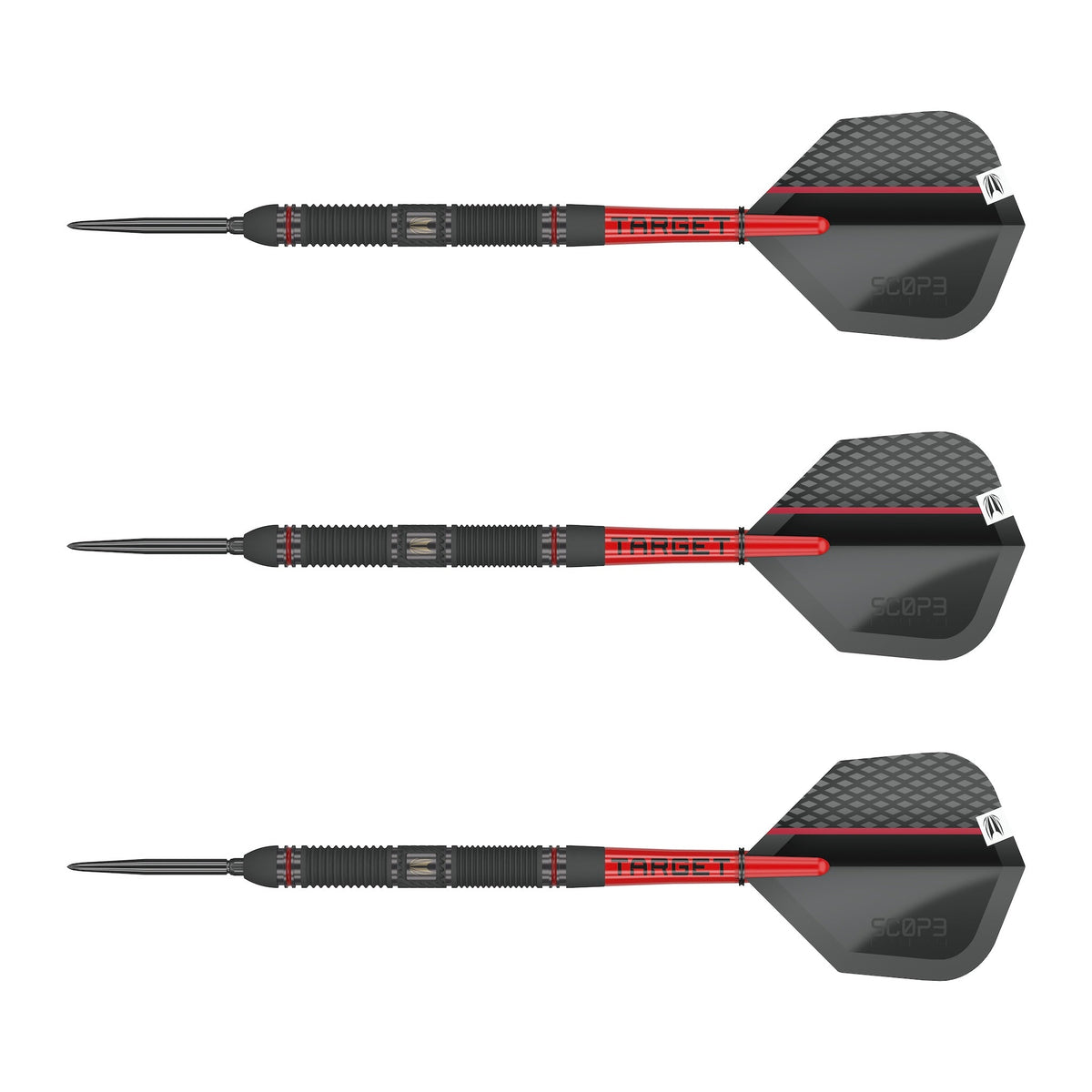TARGET - Scope SP01 Swiss Point Steel Tip Darts - 90% Tungsten - 24g