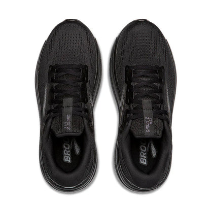 Brooks Mens Ghost Max 2 Wide- Black/Black/Ebony (1104311D020)