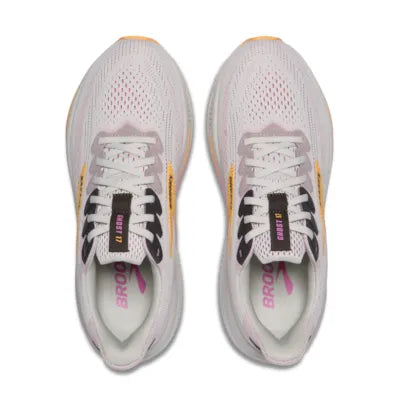 Brooks Womens Ghost 17 Wide- Oyster/Apricot/Pink (1204311D070)