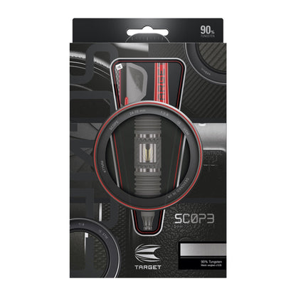 TARGET - Scope SP01 Swiss Point Steel Tip Darts - 90% Tungsten - 24g