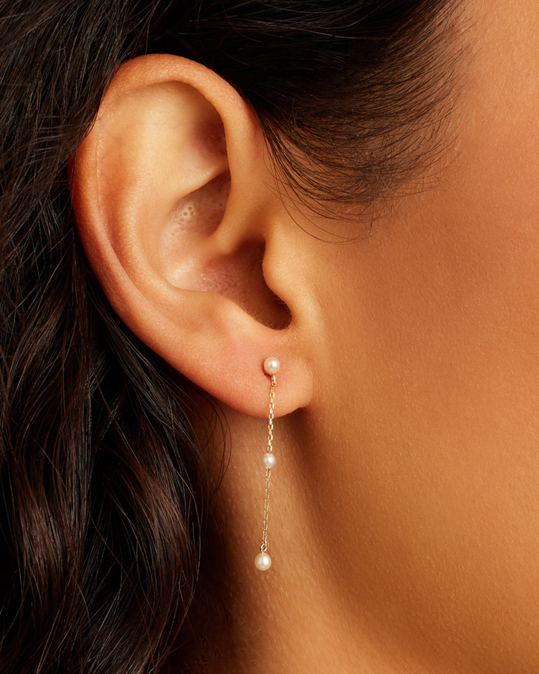 14K Gold Newport Pearl Earrings