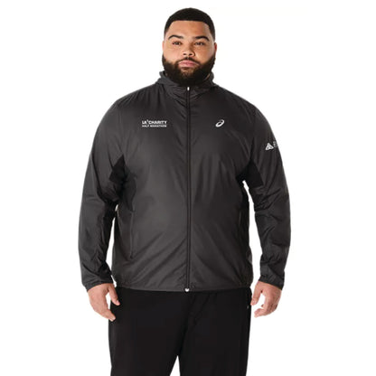 2026 Los Angeles Charity Half Marathon - ASICS Men's Silver Jacket Black (2011D235) (LA26-22)