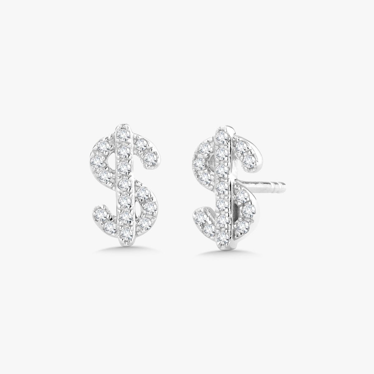 Benjamin Dollar Sign Cash Stud Earrings