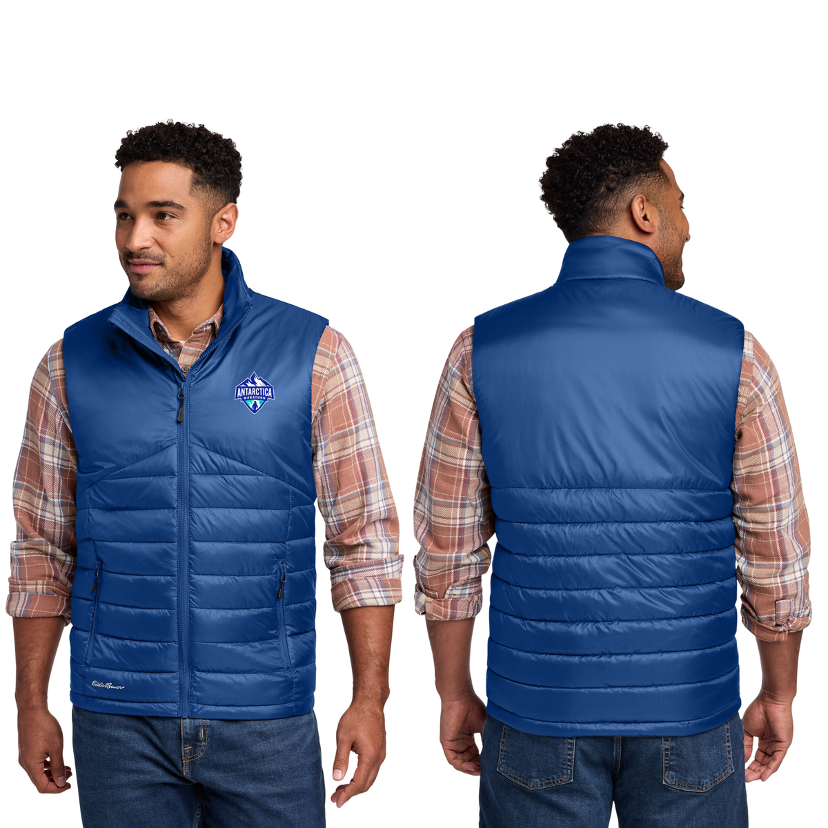 Antarctica Marathon 2027 - Eddie Bauer Men's Quilted Vest (EB512)