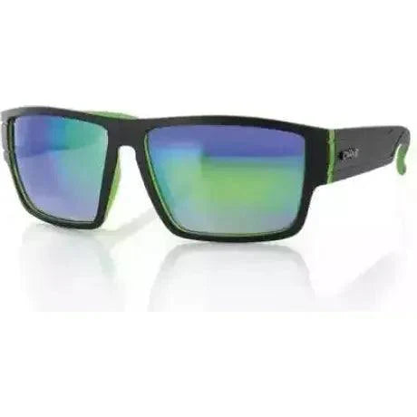 Carve Sublime Matte Black Green Iridum Sunglasses