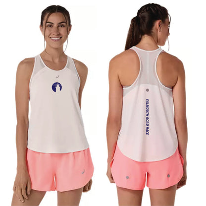 ASICS Falmouth Road Race 2026 - ASICS Women's Road Tank - Cream (2012D370) (FRR26-09 Small Front Chest, FRR26-19 Back))