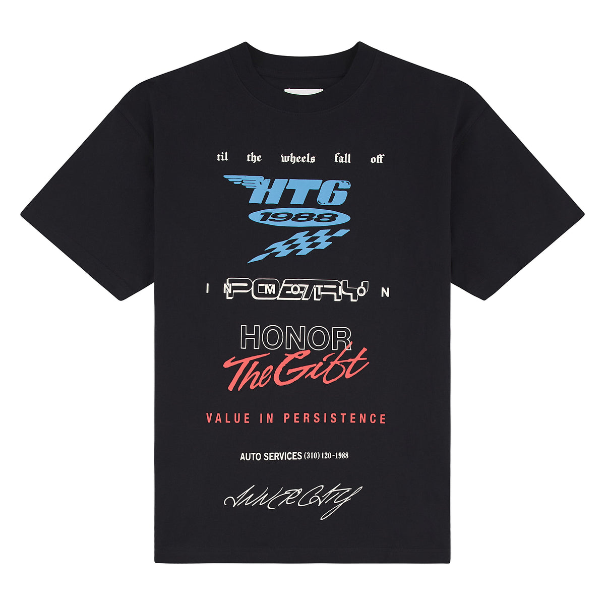 Persistence Race Tee | Black