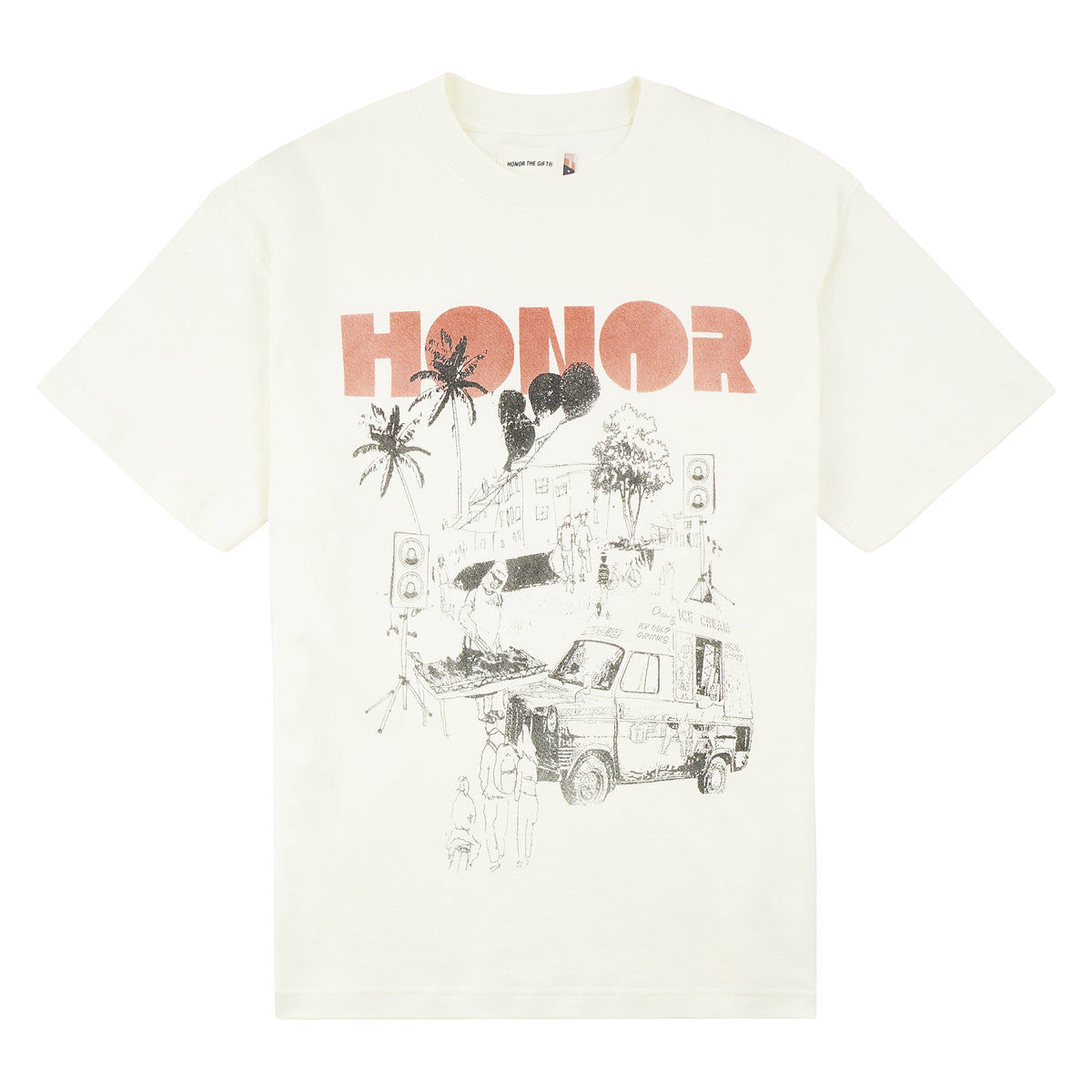 Block Party Tee | Bone