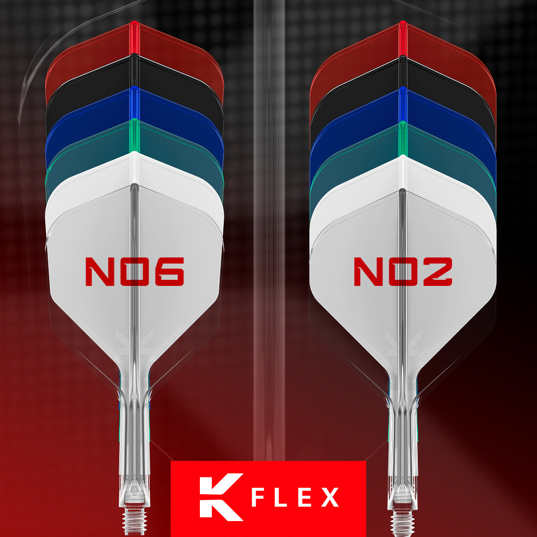 TARGET - K-FLEX All-In-One Moulded Flights NO2 Size - RED