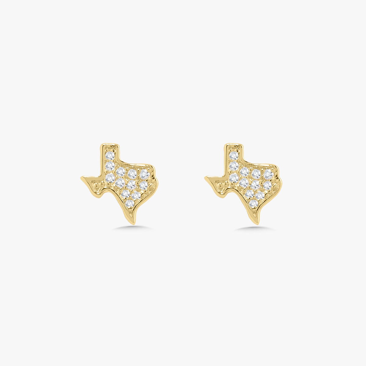 Lone Star Tiny Texas Diamond Stud Earrings