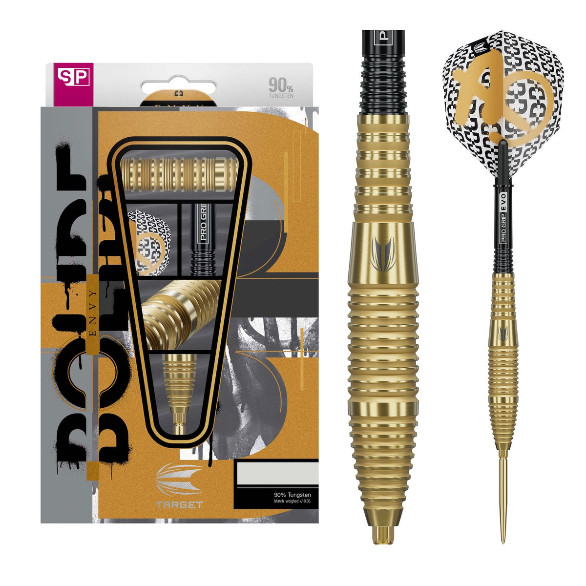 TARGET - 26g - Bolide Envy SP05 - Steel Tip Swiss Point - 90% Tungsten Darts