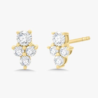 Malina Cluster Stud Earrings