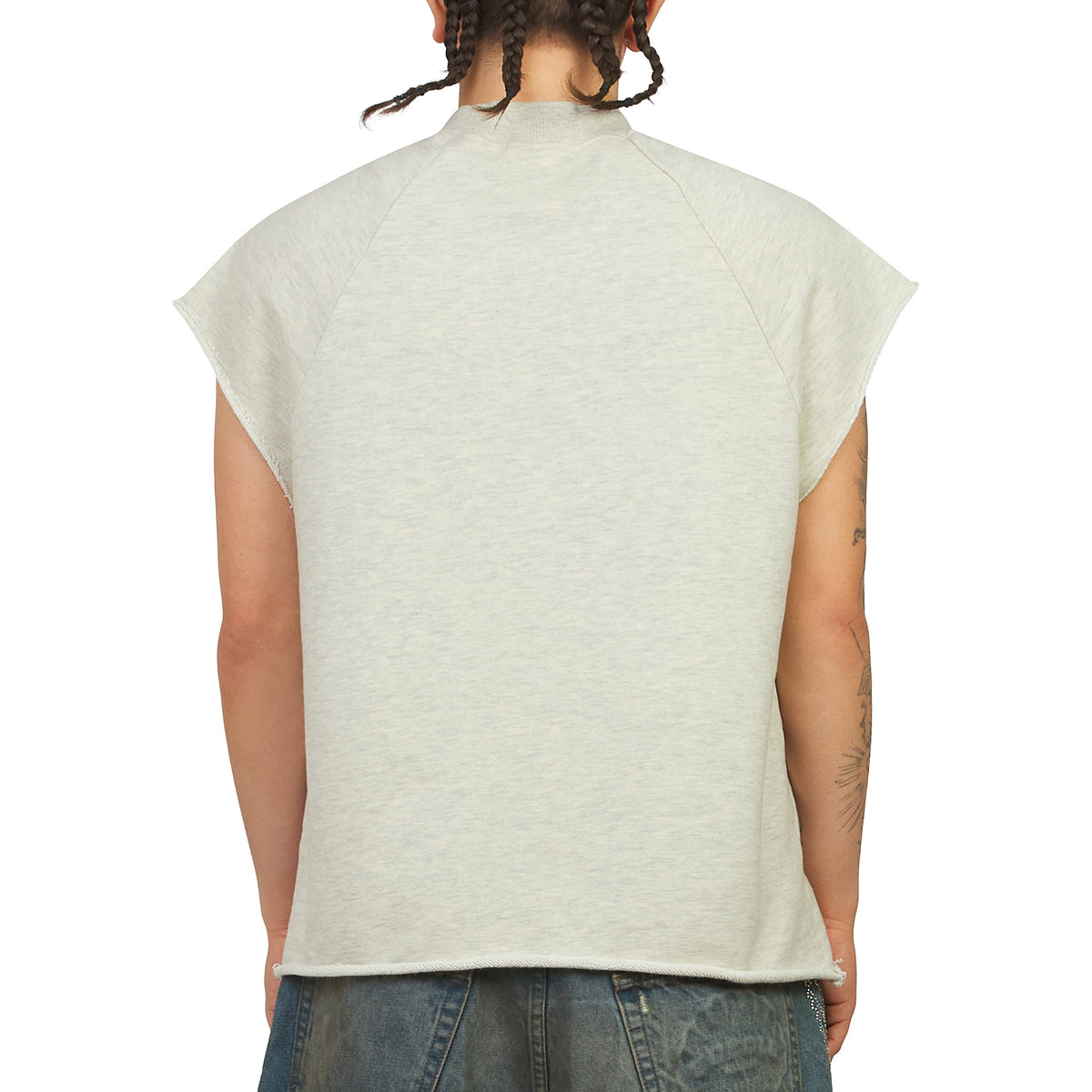 Angel Crew Sleeveless Tee | Natural Heather
