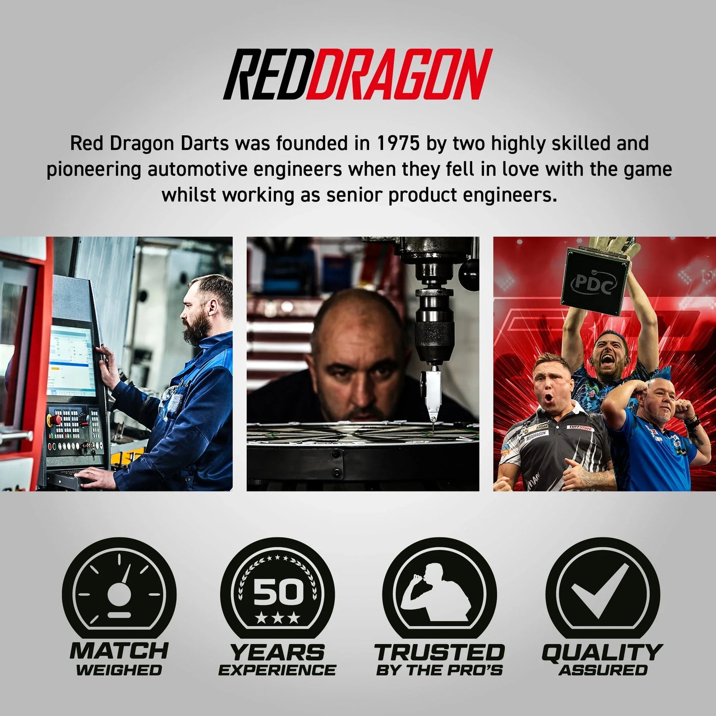 RED DRAGON - 23g RECON TAPERED Darts - 90% Tungsten