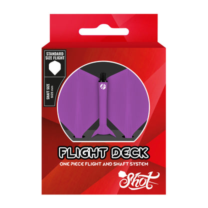 SHOT - FLIGHT DECK - ONE PIECE Dart and Flight System - PURPLE