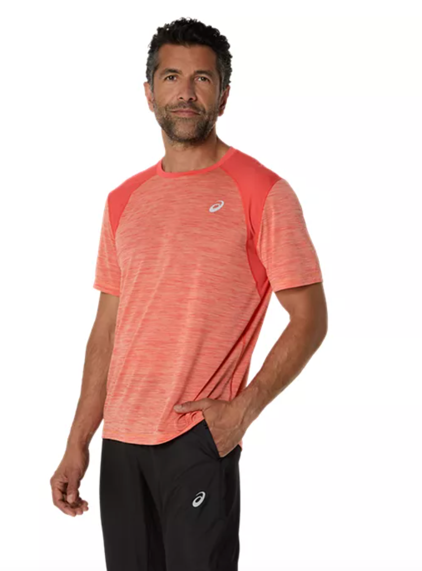 ASICS Men's Road SS Top - Coral Reef/Mojave (2011C992.700)