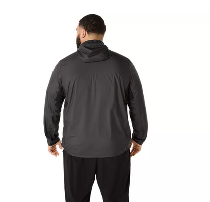 2026 Rose Bowl Half Marathon *FINISHER* - ASICS Men's Silver Jacket Black (2011D235) (RB26-26)
