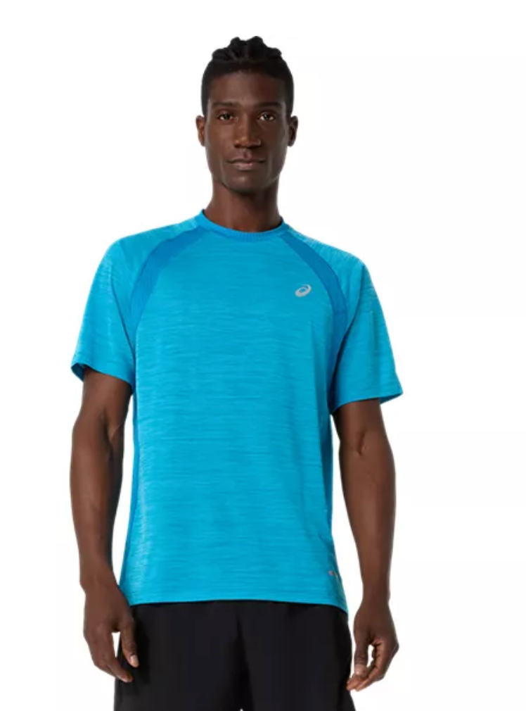 ASICS Men's Road SS Top Aegean Blue (2011D453)