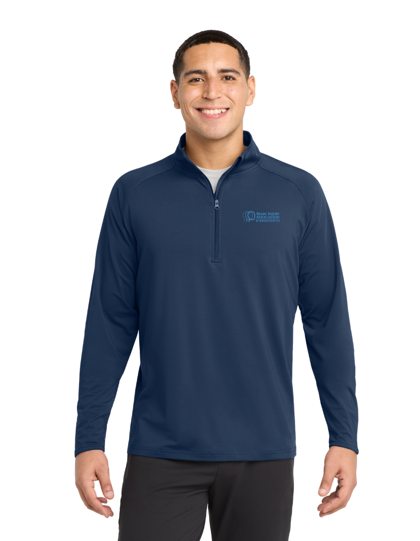 Brain Injury Association of MA FRR - Men's 1/4-Zip Pullover (ST850)