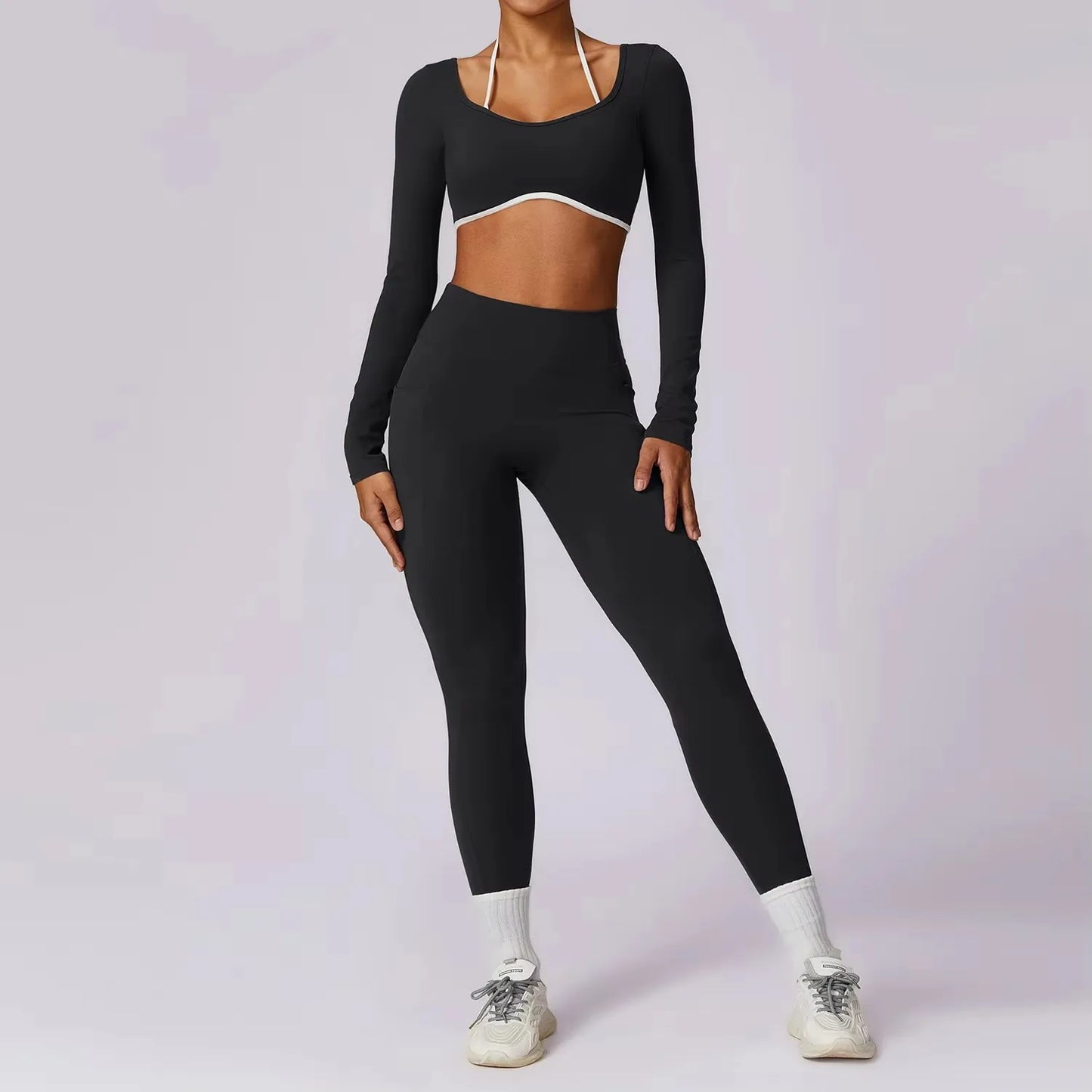 2PCS Women Push Up Workout Set