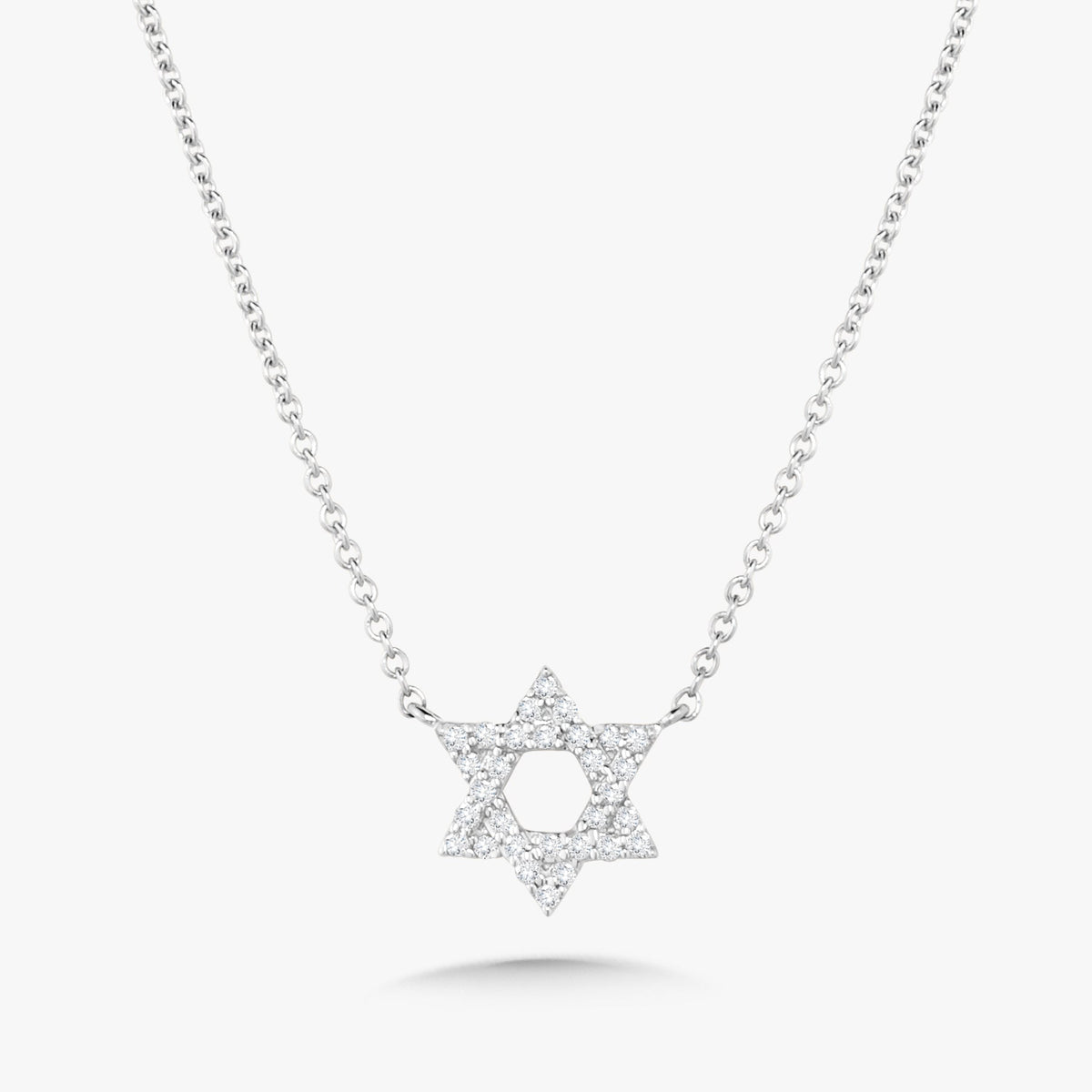 Mini Star of David Diamond Necklace