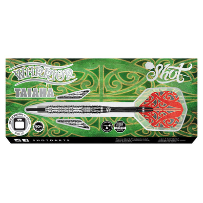 SHOT - Warrior Taiaha Steel Tip Darts - 90% Tungsten - 21g