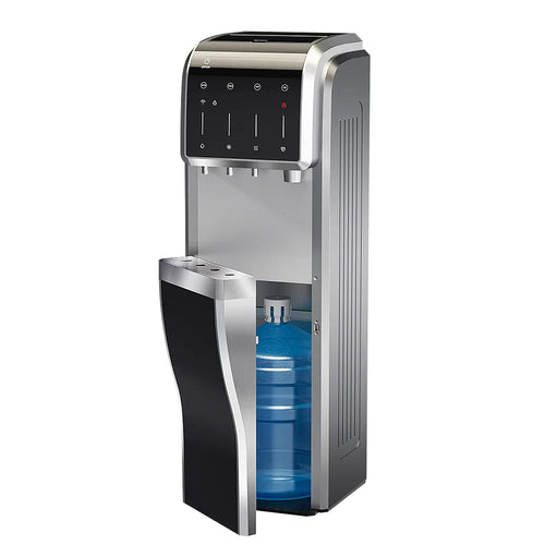 5-In-1 Bottom Loading Water Cooler Water Dispenser with Crushed & Chewable Ice Maker, Child Safety Lock Inset