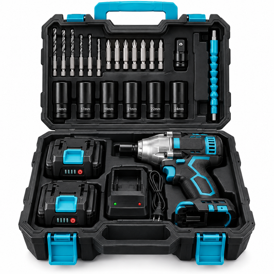 Cordless Impact Wrench Kit For Fast Repairs & DIY Projects