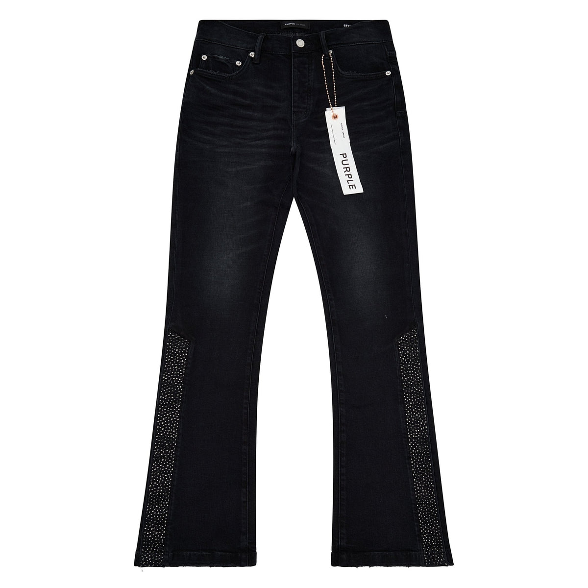 Crystal Snap Flared Denim
