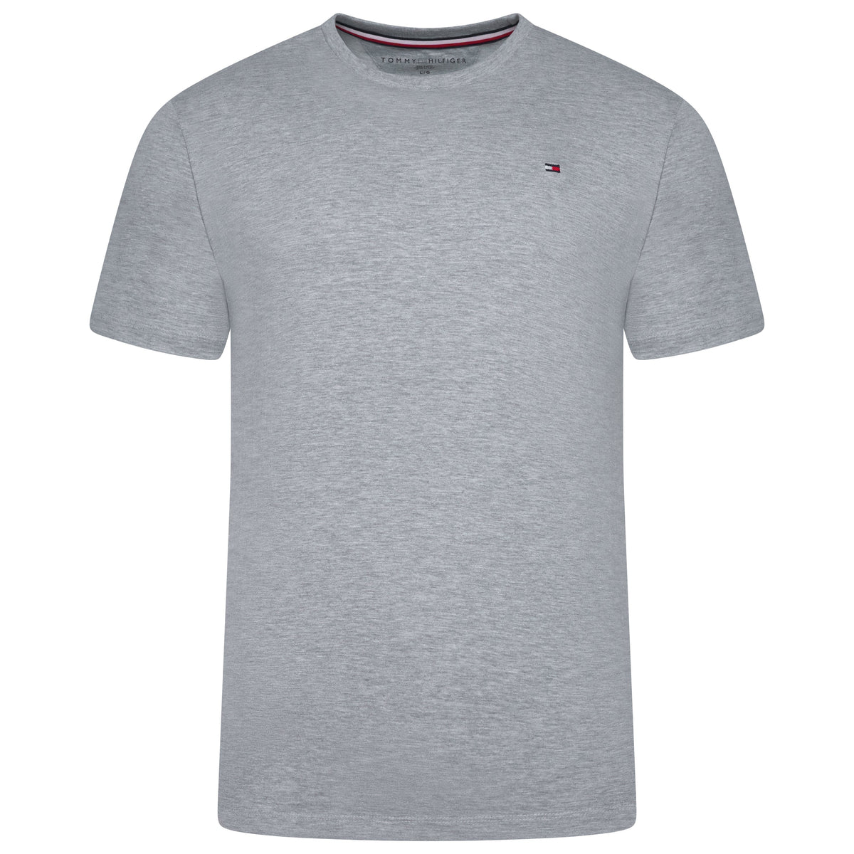 Tommy Hilfiger Flag Embroidery Fitted Crew Neck T-Shirt