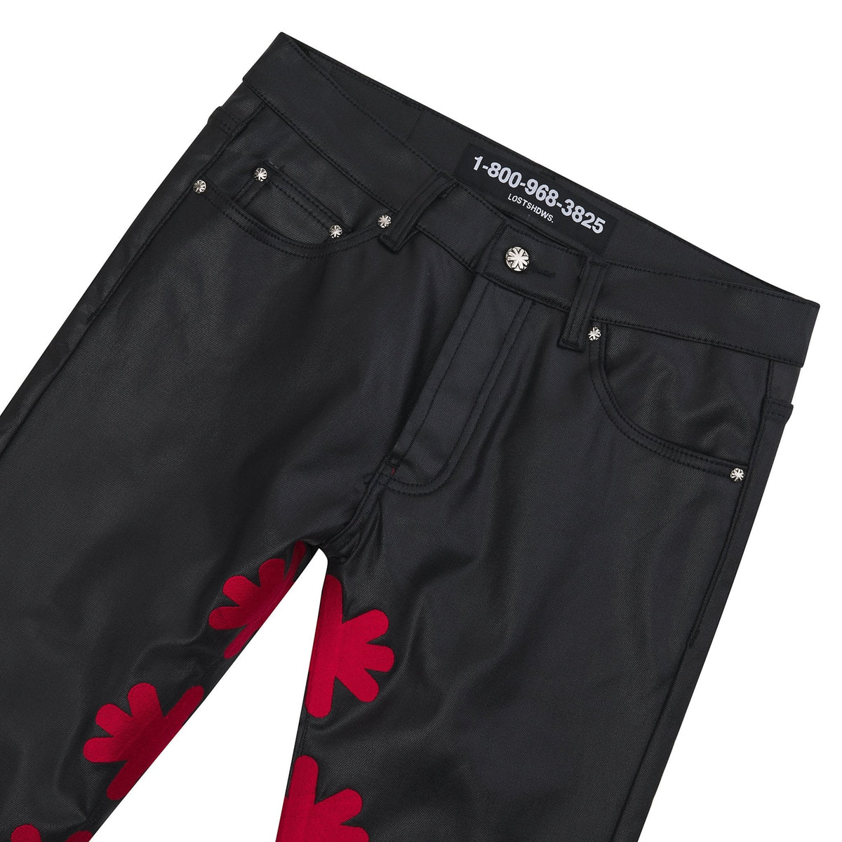Red Waxed Denim | Red